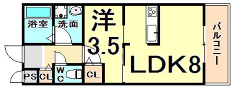 メゾン北杭瀬の間取り画像