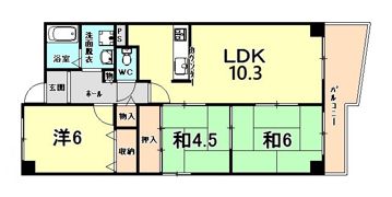 エクセル東園田の間取り画像