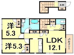 シャルマン甲陽園の間取り画像