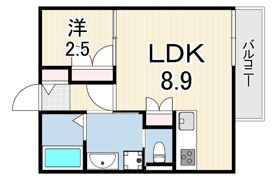 リブレメゾン西宮北口の間取り画像