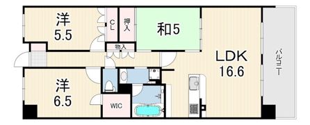 ワコーレシティ神戸三宮の間取り画像