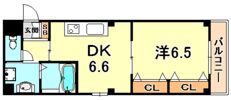 アルユータ六甲道の間取り画像