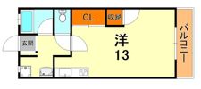 ナショナルハイツの間取り画像