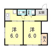 西上橘マンション1の間取り画像