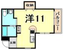 ルプリーズ西宮北口の間取り画像