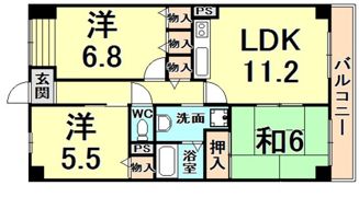 リベルテ西宮の間取り画像