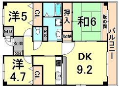 アーバン幸大の間取り画像