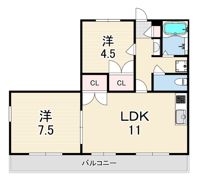 ヴィ フォレスト1の間取り画像