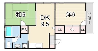クレール吉川の間取り画像