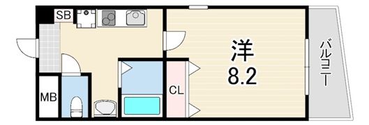 ラ・ヴィラ春日野道の間取り画像