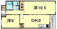 夢野ハイタウン1号棟の間取り画像