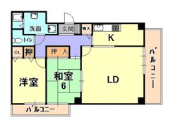芦屋ガーデンの間取り画像