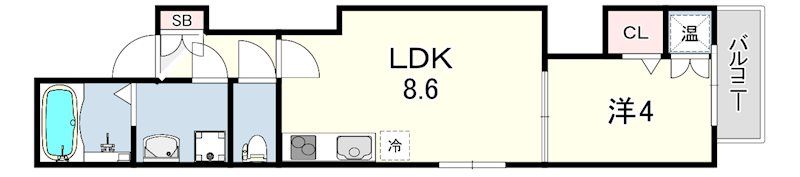 エルグランド湊川公園の間取り画像