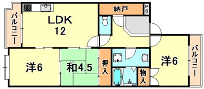 ドエルアズマの間取り画像