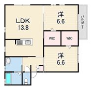 クロノスの間取り画像