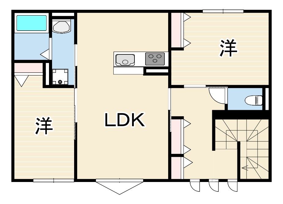近くのローソン 尼崎高田町店まで150m（徒歩2分）