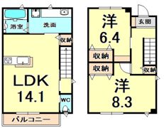 FLAT OUT Zの間取り画像