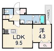 LOUIS APARTMENT 武庫川の間取り画像