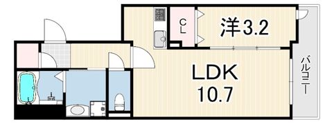 LOUIS APARTMENT 武庫川の間取り画像