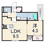 LOUIS APARTMENT 武庫川の間取り画像