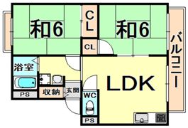 エクセル武庫川2の間取り画像