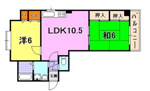 セントマルク熊内の間取り画像