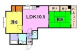 セントマルク熊内の間取り画像