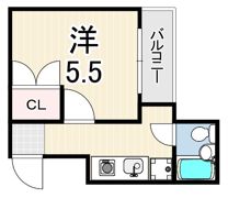コンフォート岡本の間取り画像