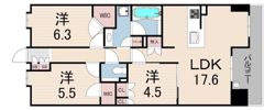 パークシュロス芦屋の間取り画像