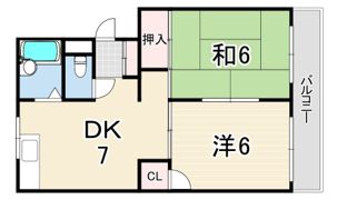 レジスコート東難波3の間取り画像