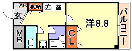 ブルーベル中山手の間取り画像