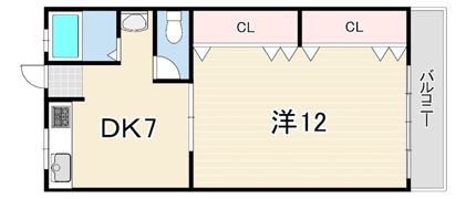 コーポ北村の間取り画像
