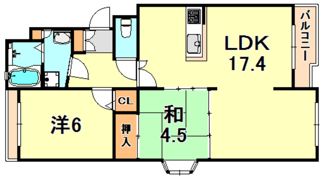 リバーサイド春日手の間取り画像