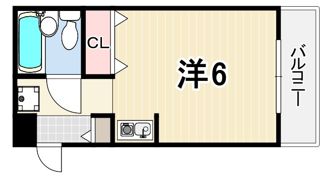 ダイドーメゾン三宮東の間取り画像