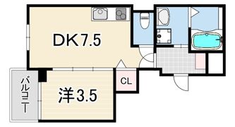 AQUAMARINE西北の間取り画像