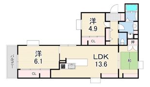 MAISON CONFORT甲子園の間取り画像