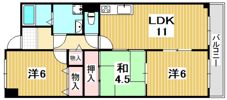 ボヌール安井の間取り画像