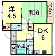 スペリティ岡山5番館の間取り画像