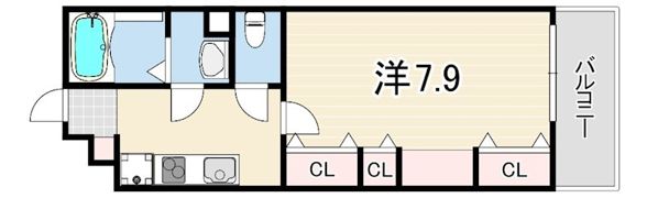 リブリ・中山手の間取り画像