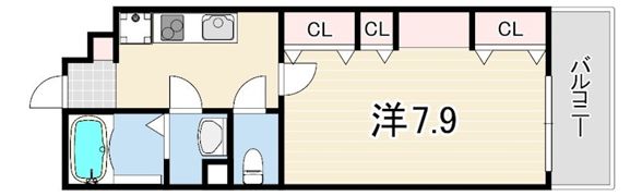 リブリ・中山手の間取り画像
