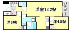 ワコーレ神戸山本通ベルヴェツィオの間取り画像
