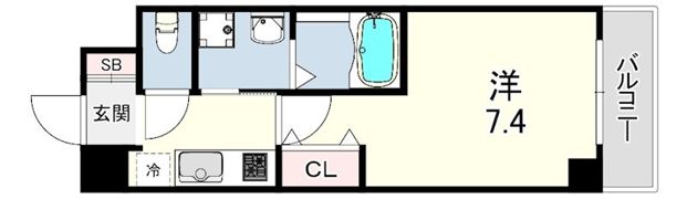 エイチツー西明石の間取り画像