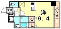 プレサンス三ノ宮駅前プライムタイムの間取り画像