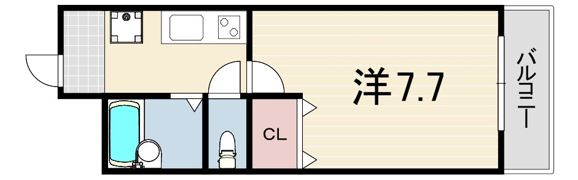 メゾンWO南七松の間取り画像