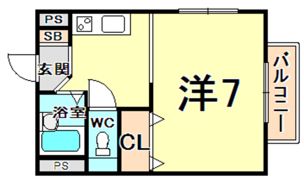 奥ハイツ2の間取り画像