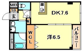レジデンス大開通の間取り画像