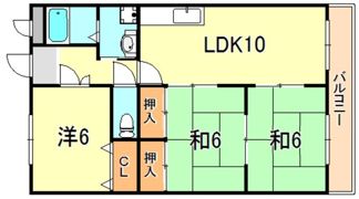 カームハイツ3番館の間取り画像
