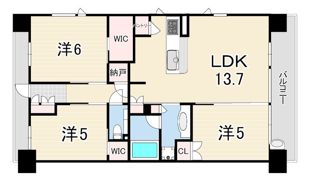 シティテラス尼崎の間取り画像