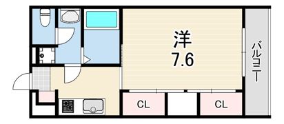 甲子園マンションの間取り画像
