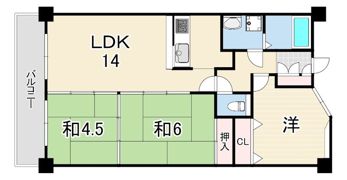 ハイツ本山の間取り画像